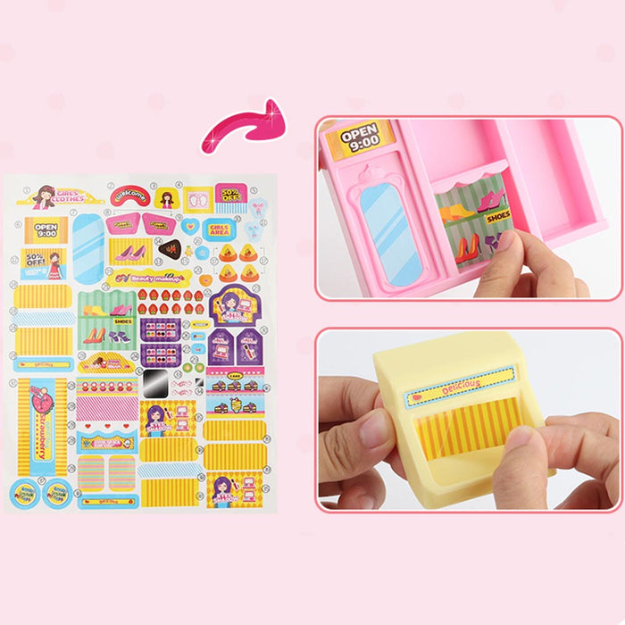 Carrello Spesa Playset Super Mercato Giocattolo Bambini con Bambola e Accessori