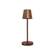 Vigor 3428530 Lampada da tavolo in alluminio 180 lm 2,2 W dimmerabile ricaricabile USB 9 h autonomia altezza 38 cm colore Caffe'