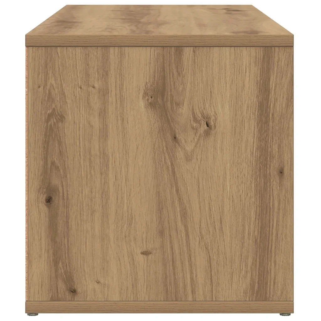 Mobile porta TV in rovere massello realizzato a mano con pratico vano contenitore per il soggiorno 80 x 34 x 35 cm legno di rovere composito 02_0050707
