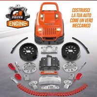 Macchina Elettrica da Costruire Giocattolo Bambini Luci Suoni Accessori Arancio