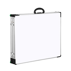 Mobile Cucina da Campeggio Armadietto Pieghevole in Metallo e Tessuto 3 Ripiani