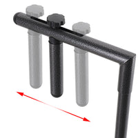 Tavolo Tavolino Ringhiera Esterno Balcone Pieghevole Metallo e Polyrattan Nero