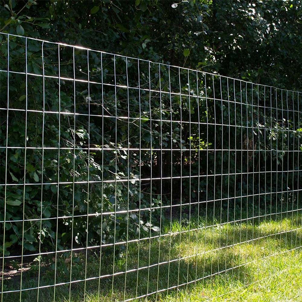 Rete Metallica Elettrosaldata 2 x 25 mt Maglia 50x75mm Zincata per Recinsione