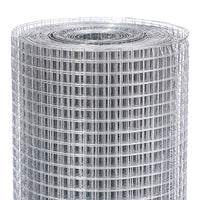 Rete Metallica Elettrosaldata 1 x 15 mt Maglia 12x12mm Zincata per Recinsione