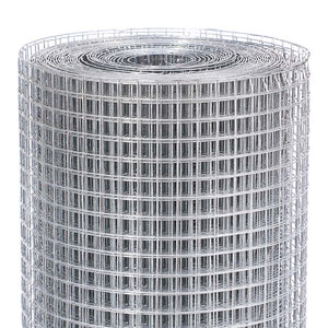 Rete Metallica Elettrosaldata 1 x 15 mt Maglia 12x12mm Zincata per Recinsione