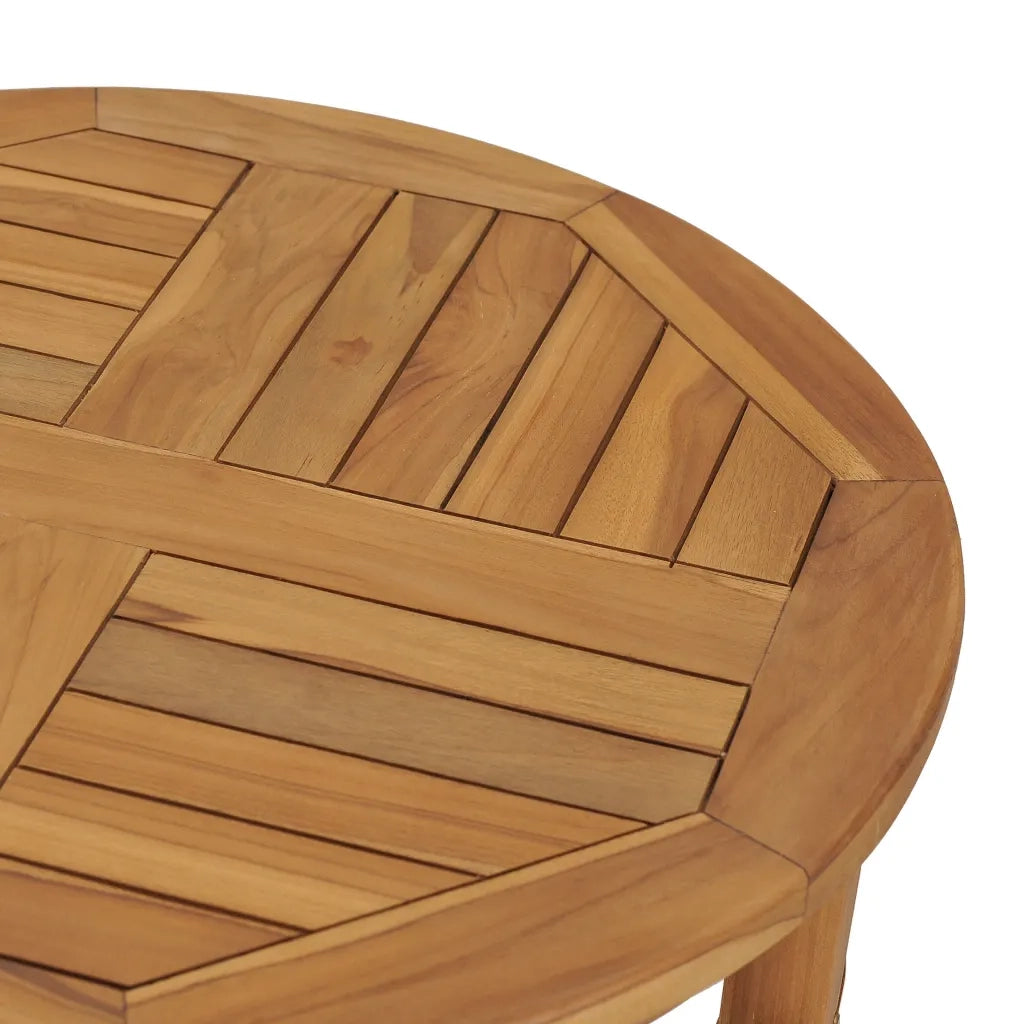 Tavolino da Bar Ã˜ 60 cm in Legno Massello di Teak