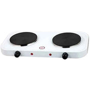 FORNELLO ELETTRICO 2 PIASTRE 2 x Ø 15,5 cm - 1000/2000 Watt
