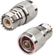 Due Adattatori RF Coassiali Maschio/Femmina per SO239 UHF, Compatibili con Cavi Coassiali per Wi-Fi, Radio, Telefono, Booster di Segnale, Antenna, Apparecchiature LAN senza Fili
