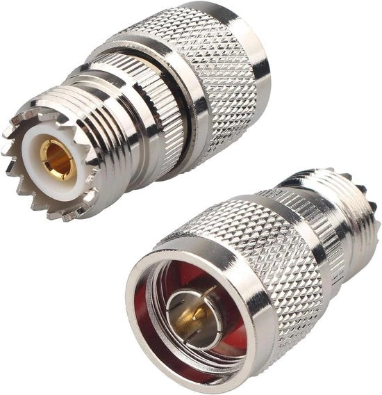 Due Adattatori RF Coassiali Maschio/Femmina per SO239 UHF, Compatibili con Cavi Coassiali per Wi-Fi, Radio, Telefono, Booster di Segnale, Antenna, Apparecchiature LAN senza Fili
