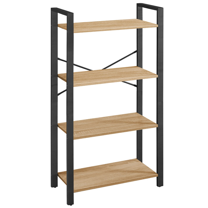 Libreria VALORA con 4 ripiani, colore Sonoma, design stabile LLS060B11