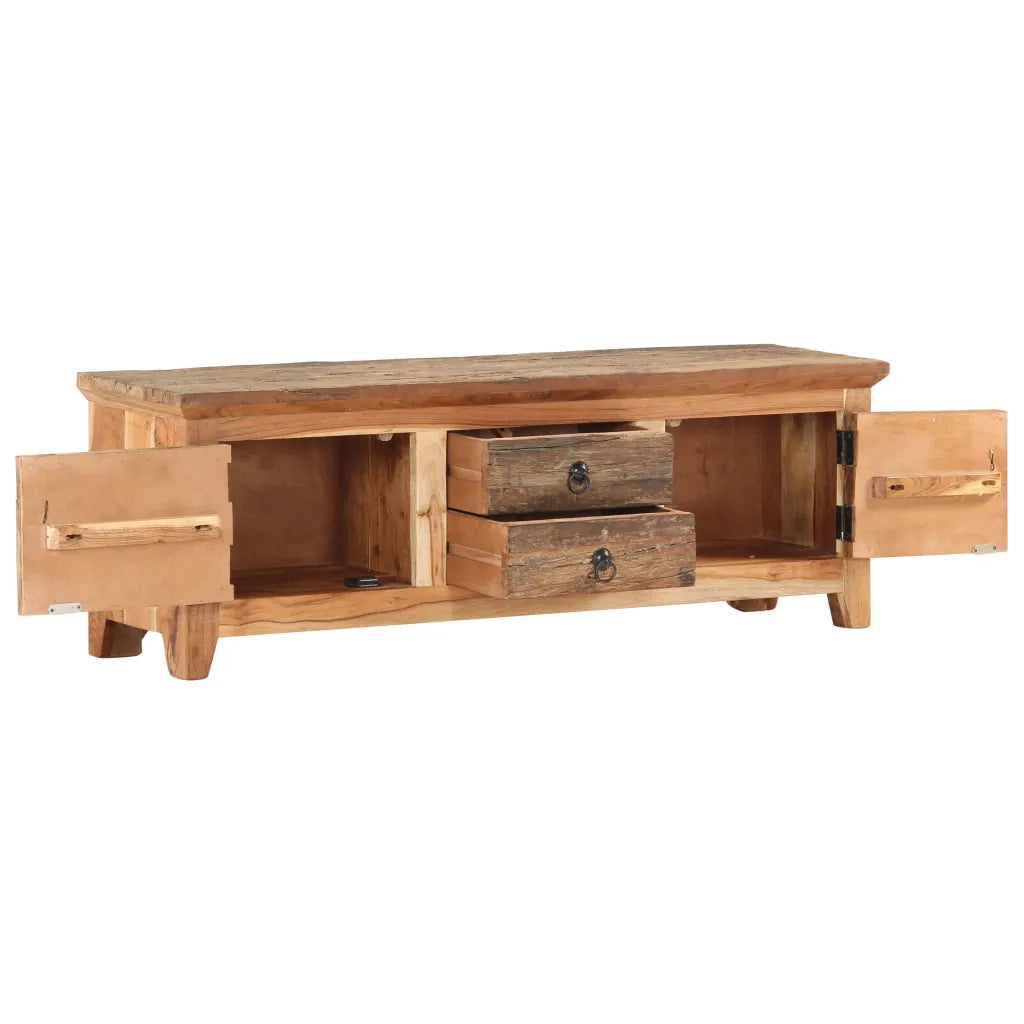 Mobile Porta TV 120x30x40cm in Massello di Acacia e di Recupero cod mxl 64508