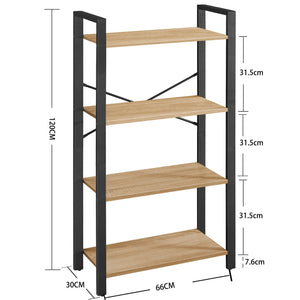 Libreria VALORA con 4 ripiani, colore Sonoma, design stabile LLS060B11
