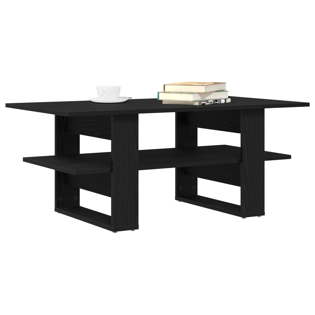 Tavolino da caffÃ¨ vitaXL Nero Rovere 102x55x42 cm Legno ingegnerizzato