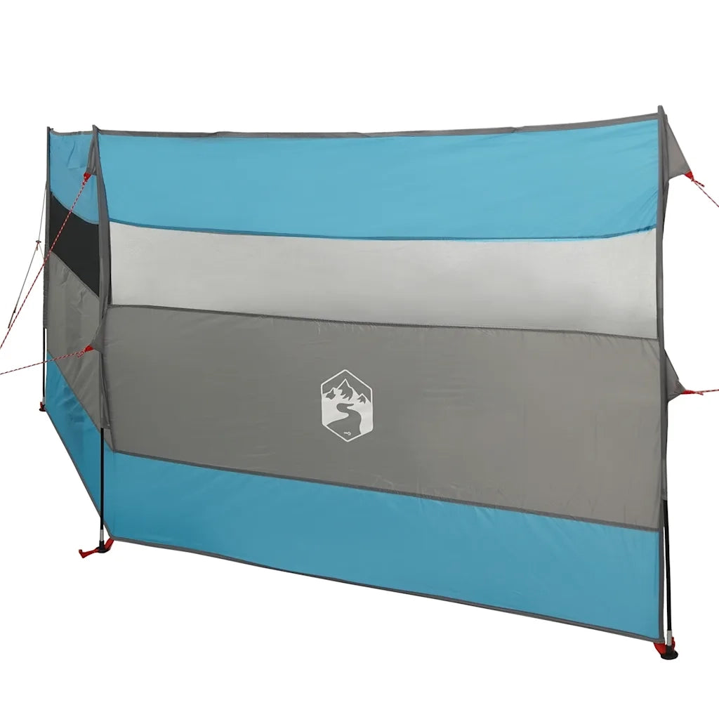 vidaXL Frangivento da Campeggio Blu 340x130 cm Impermeabile