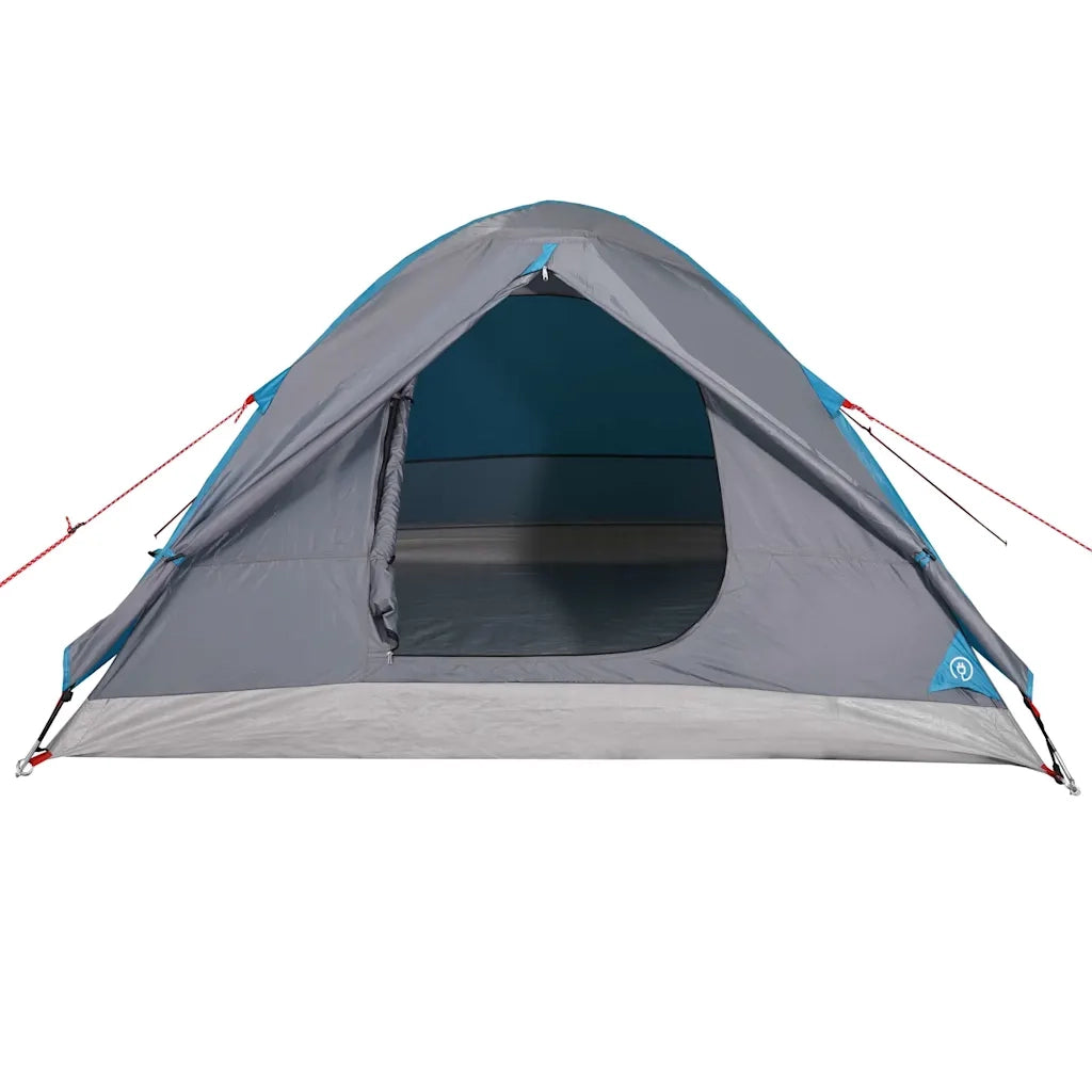 Tenda da Campeggio a Cupola per 3 Persone-Tenda per Escursionismo Blu Impermeabile 996577