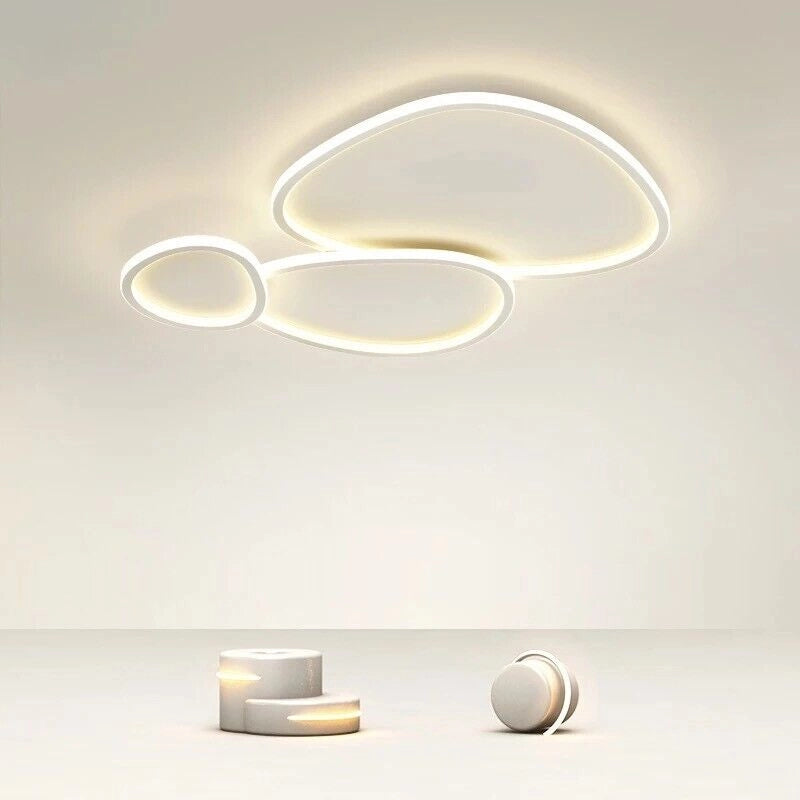 Plafoniera lampada soffitto moderna a led 100w bluetooth cambia 3 tonalita luce dimmerable con telecomando