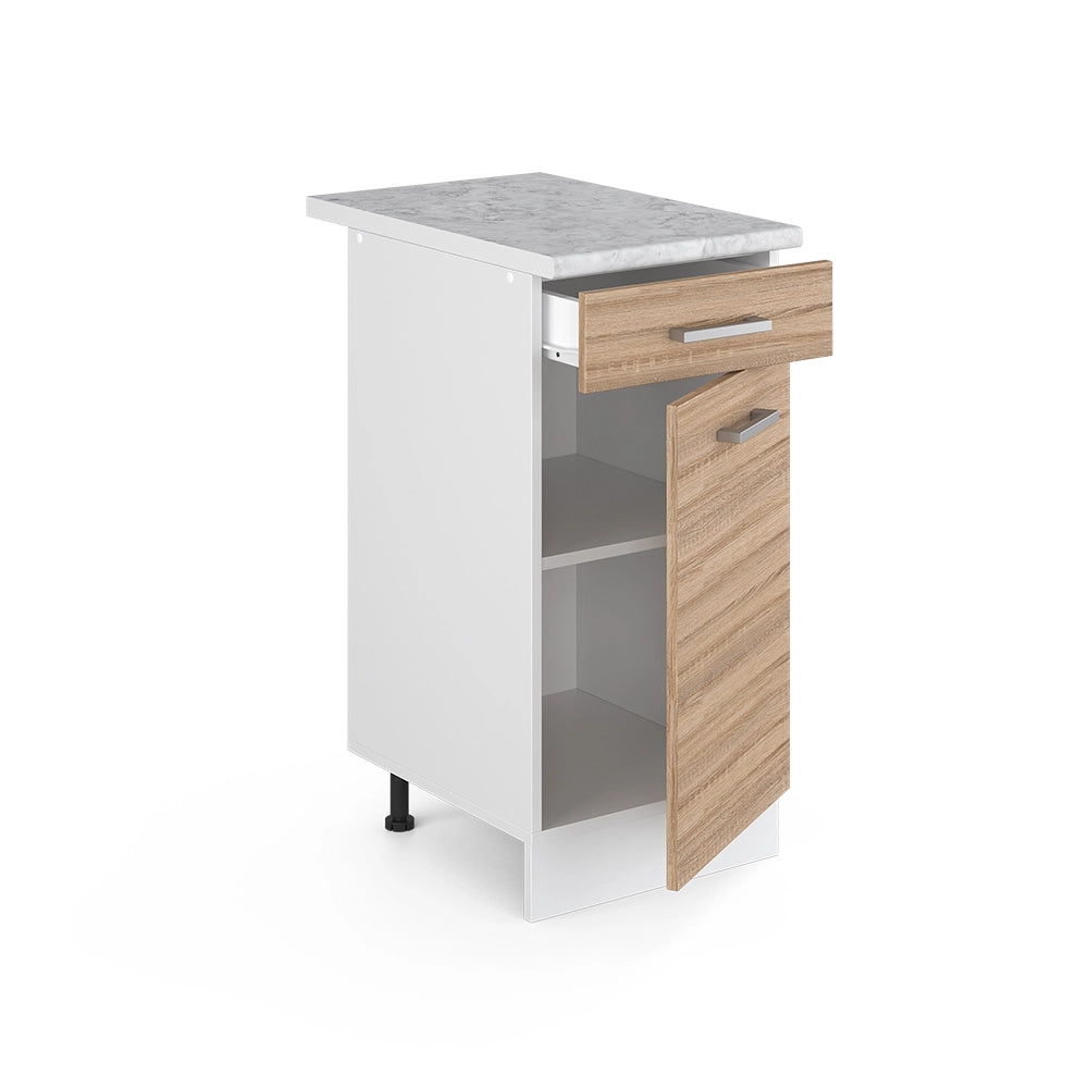 Vicco Base universale Sonoma 40 cm con cassetto, con piano di lavoro