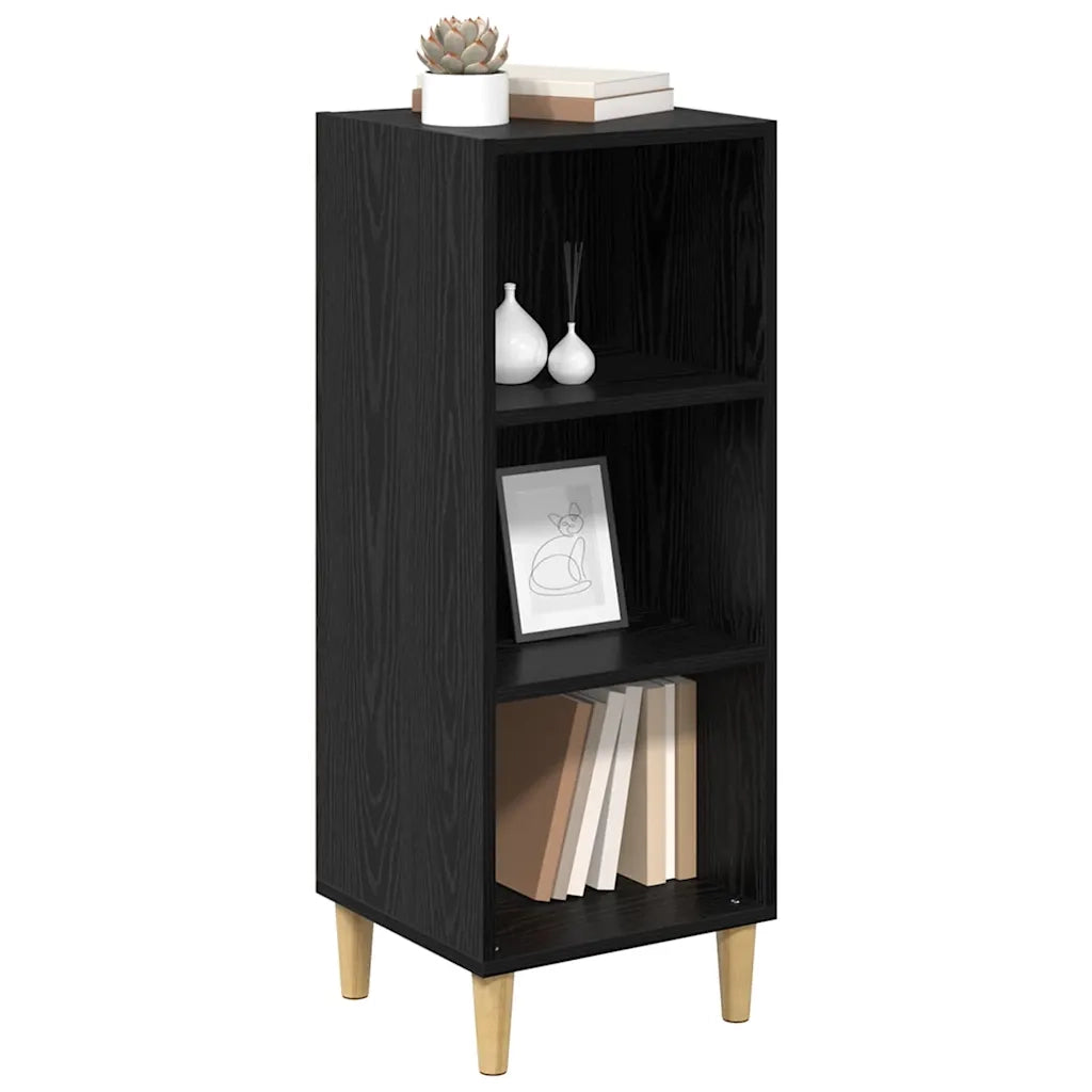 Credenza-Buffet-Armadio da cucina Rovere Nero 34,5 x 32,5 x 90 cm Legno multistrato