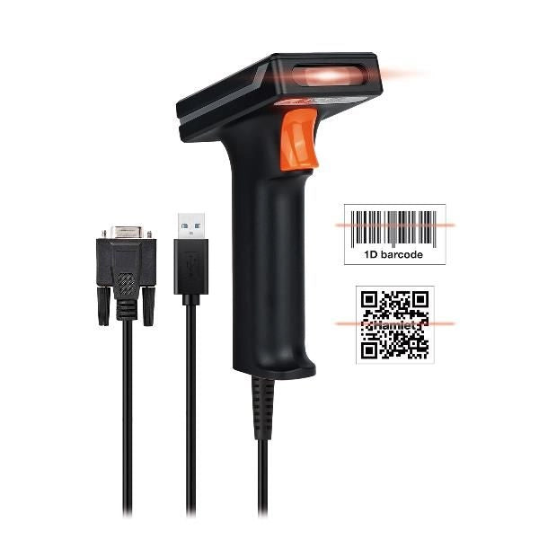 Barcode  scanner  ind    usb+rs232 - HBCS2D120US