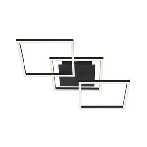 Applique Moderna Frame Metallo Nero Led Integrato 30W 3000K