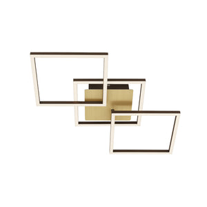 Applique Moderna Frame Metallo Oro Spazzolato Led Integrato 30W 3000K