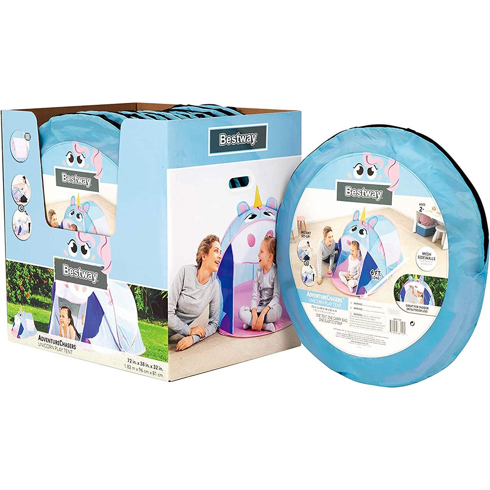 Bestway Tenda Capanna Pop Up da Gioco Unicorno Adventure Chasers Bambini
