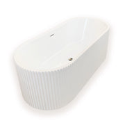 Vasca da bagno freestanding 168 x 74 cm bianca – Olivia