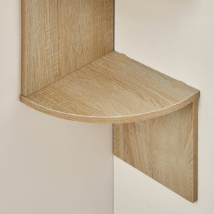 Mensola angolare Valora Sonoma a 5 ripiani in truciolare nobilitato