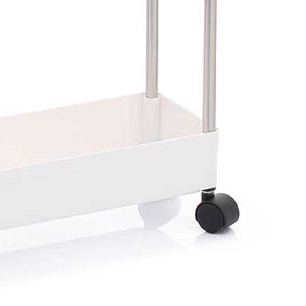 Carrello Carrellino Slim Salvaspazio Cucina Bagno Ripostiglio 3 Ripiani 4 Ruote