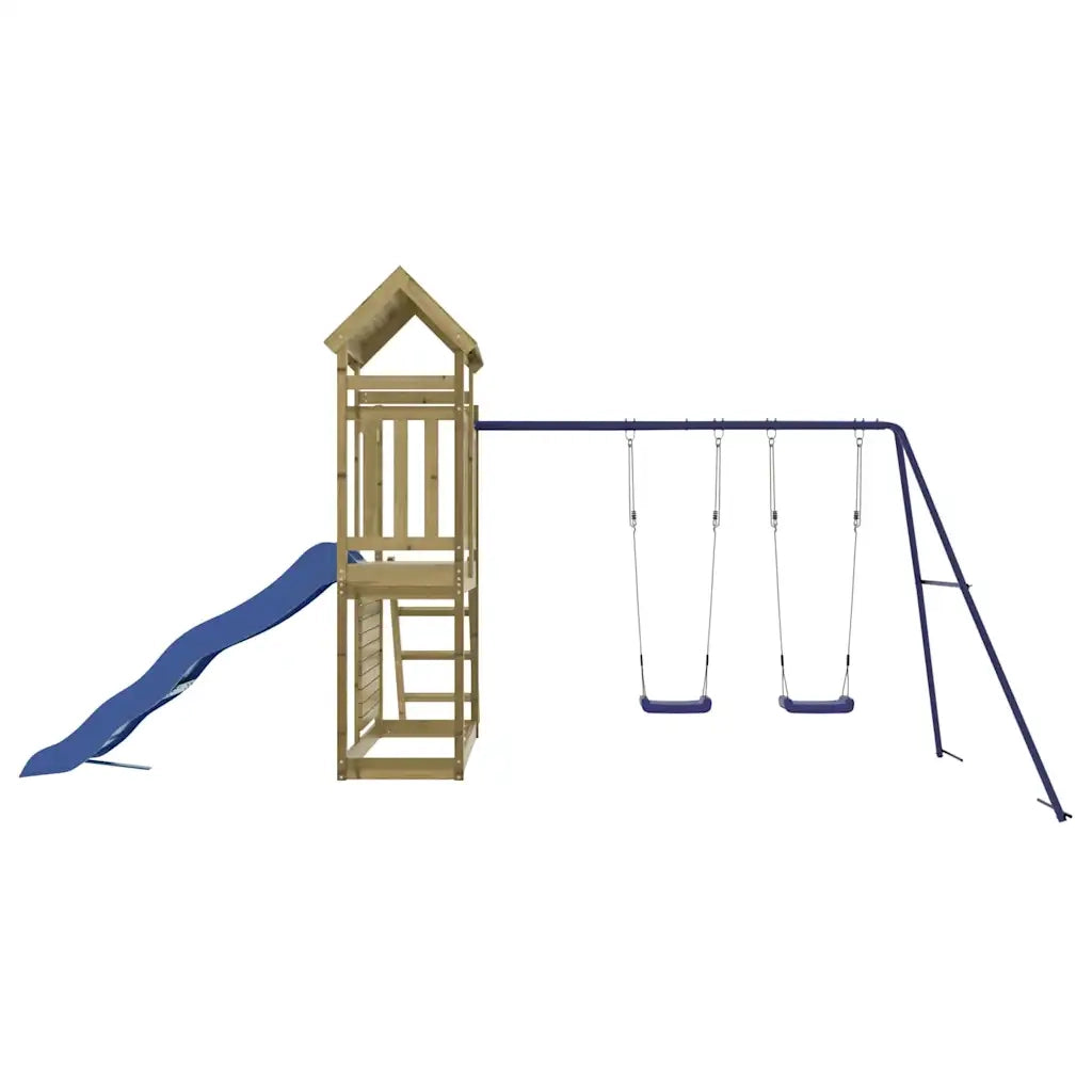 vidaXL Set da Gioco da Esterno in Legno di Pino Impregnato