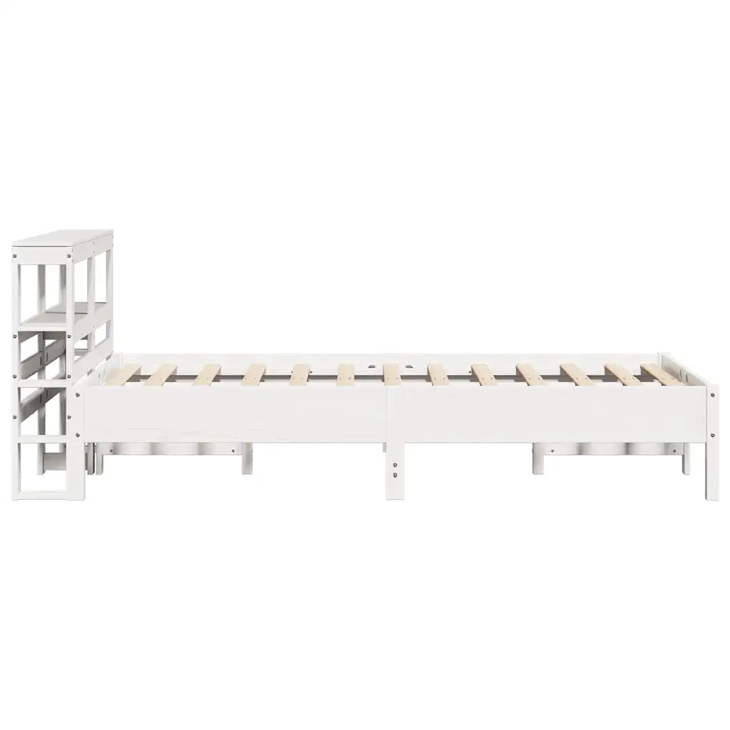 Letto singolo | Letto per adulti | Letto senza Materasso Bianco 90x190 cm in Legno Massello Pino