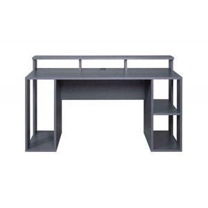 SCRIVANIA MULTIMEDIALE MATCH-POINT GAMING 160x91x76.5CM LAMINATO GRIGIO TITANIO