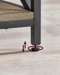 Tavolino da caffè Valora - Rovere Sonoma con piano estensibile e contenitore