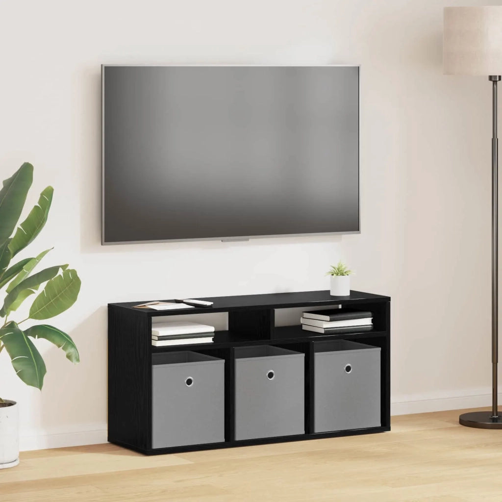 Lowboard con cassetto Rovere Nero 87 x 27,5 x 43 cm CFW5152364