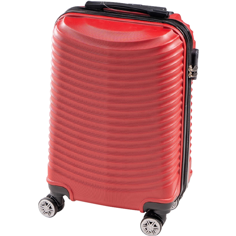 Trolley Cabina Rigido Proviterae Bagaglio a Mano 33,5x22x55 cm con Maniglia Telescopica in ABS Rosso