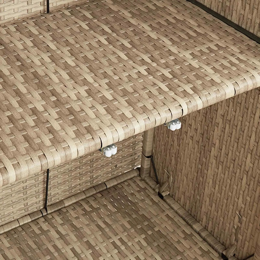 Armadio con lo scaffale Beige 100 x 36 x 102 cm Rattan CFW5906129