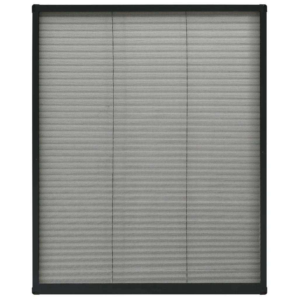 Zanzariera Plissettata Finestre in Alluminio Antracite 80x100cm cod mxl 55069