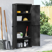 Armadio da Esterno Nero 65x37x165 cm in PPcod mxl 85821