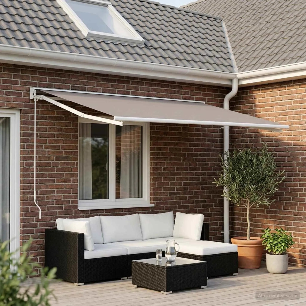Telo di ricambio per tenda da sole Grigio Chiaro 300 x 250 cm 3444391