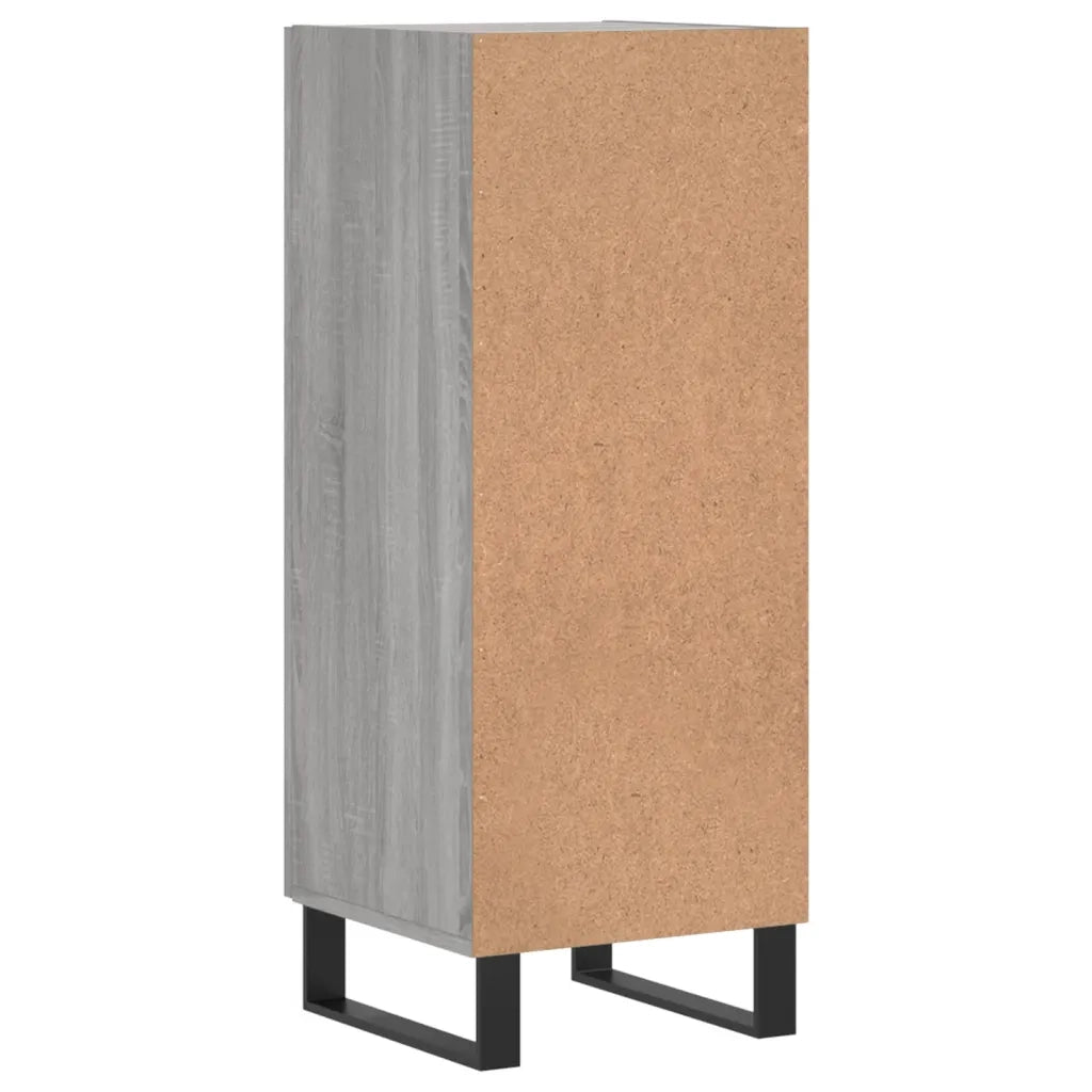 Credenza-Buffet-Armadio da cucina Grigio Sonoma 34,5x34x90 cm in Legno Multistrato 676765