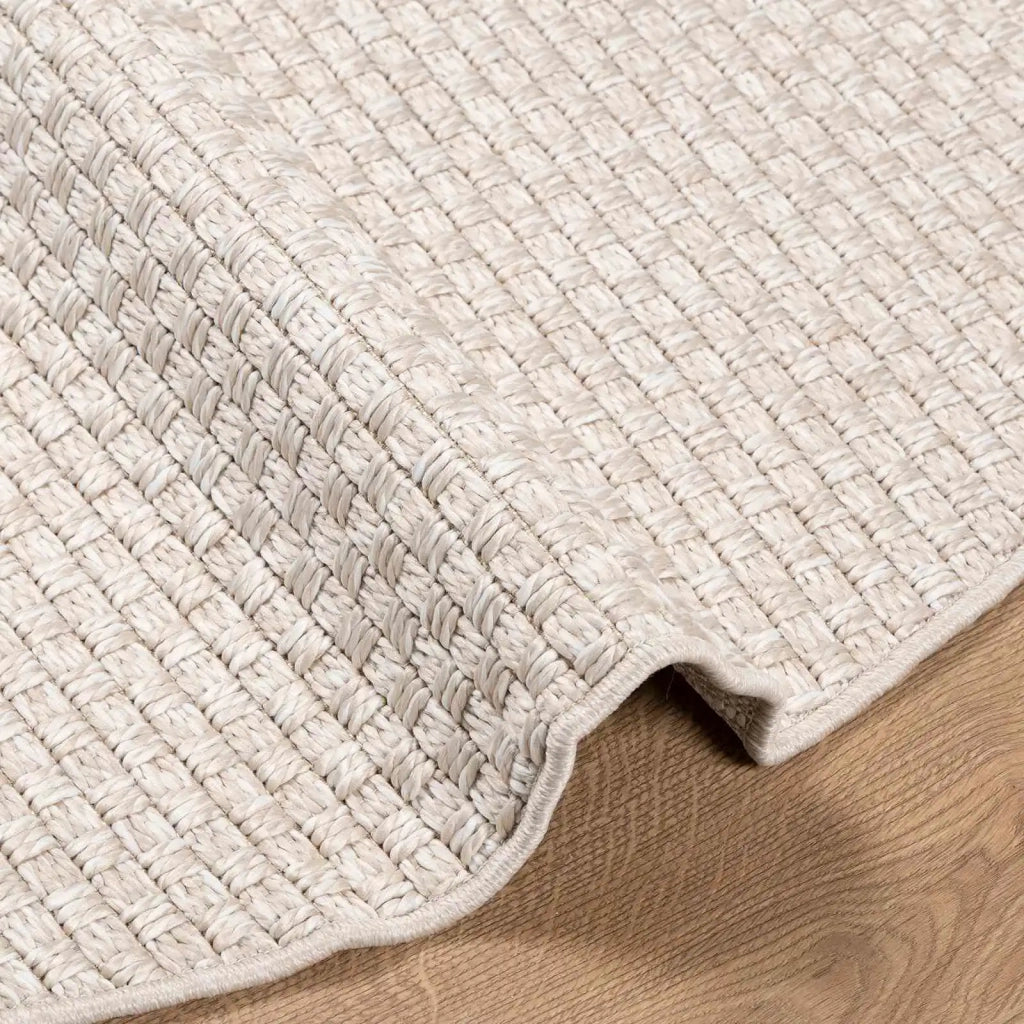 Tappeti per area Rotondo FARO Crema Ø 160 CM Poliestere
