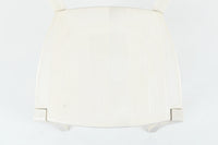 Sedia Venice Tommychairs, robusta struttura in legno di faggio verniciata in anilina bianca e seduta in legno