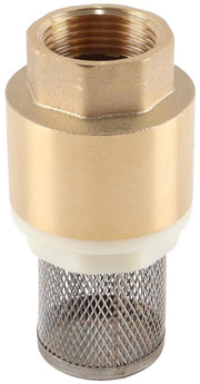 Vitale Regolazione di Ritorno - Valvola in Ottone - Filtro in Acciaio Inossidabile - Connettori BSP Interni - Connettore di Accoppiamento - Sistema di Aspirazione - Dimensioni Totali 40 x 81 mm - Valvola di Regolazione dell'Acqua