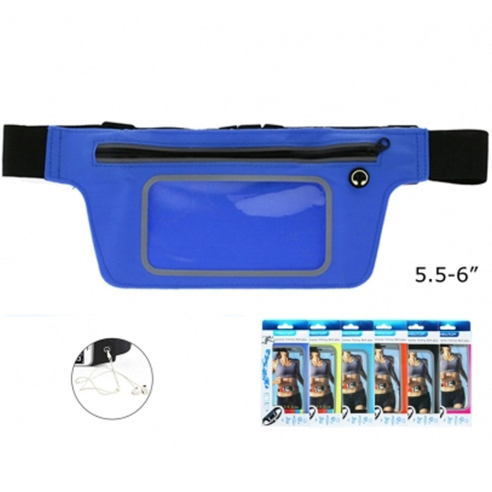 Trade Shop - Borsa Marsupio Con Zip Universale Smartphone Mp3 Carte Soldi Uscita Cuffie Sport -