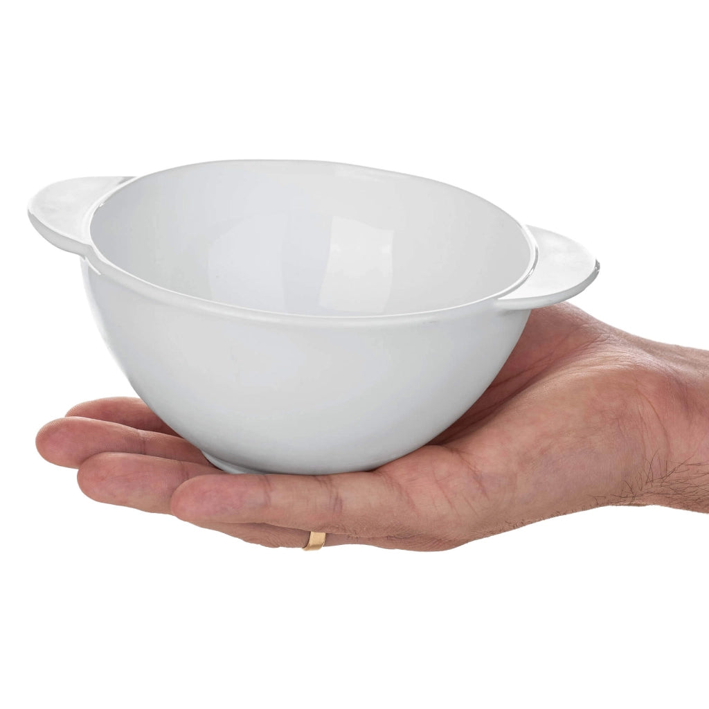 Ciotola KADAX da 500 ml per zuppa, borscht, ramen, brodo, bianca, 6 pezzi