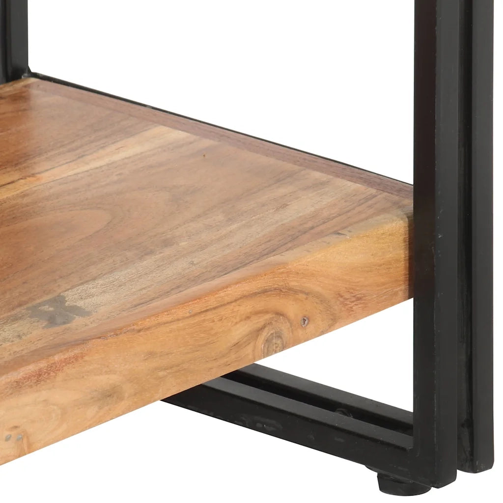 Libreria a 5 Ripiani 140x30x180 cm in Legno Massello di Acacia cod mxl 23348