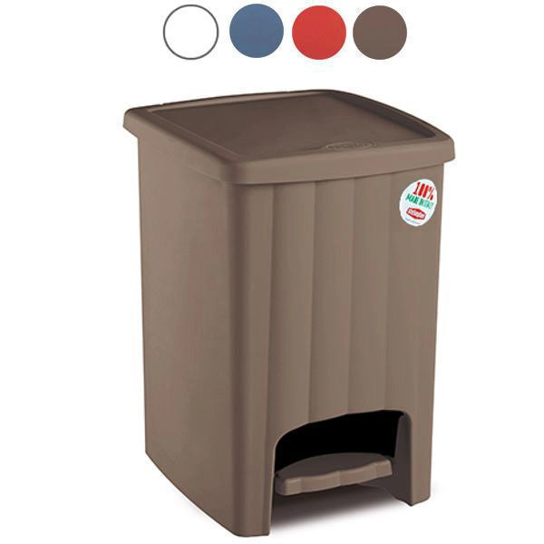 Stefanplast Pattumiera a Pedale Margherita Blu 20 Litri