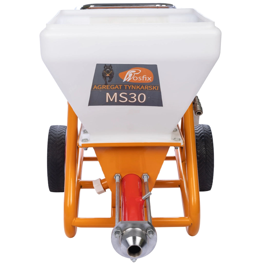 Agitatore per Intonaco Rosfix MaxStream30 – Motore 3000W, 16L/Min | Serbatoio 50L | Per Intonaci e Malte