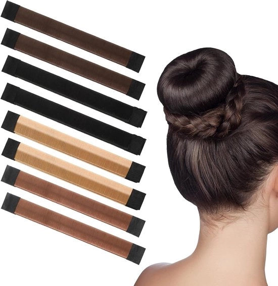 Set di applicazioni per capelli lunghi - stile francese, set di piegatura e nodo rapido (8 pezzi)