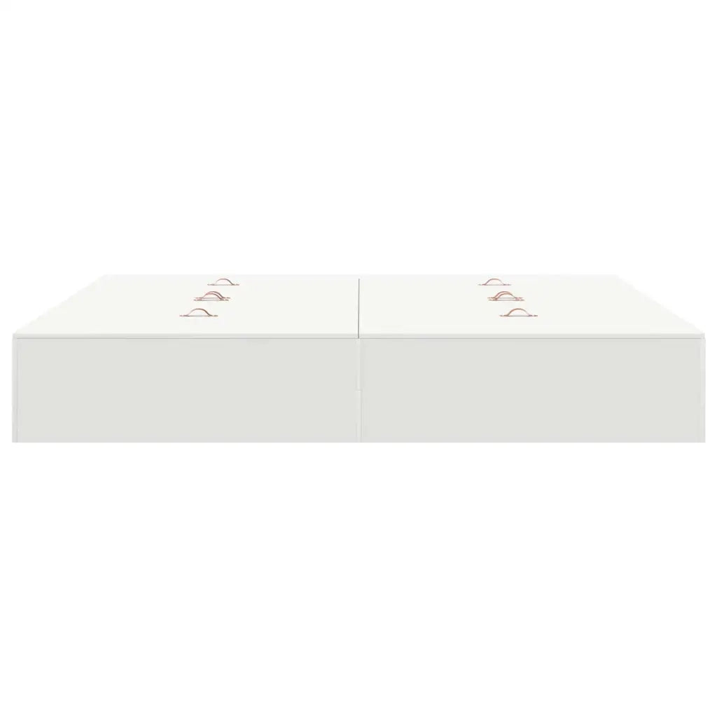 Struttura letto con contenitore Bianco 200 x 200 cm 3335357